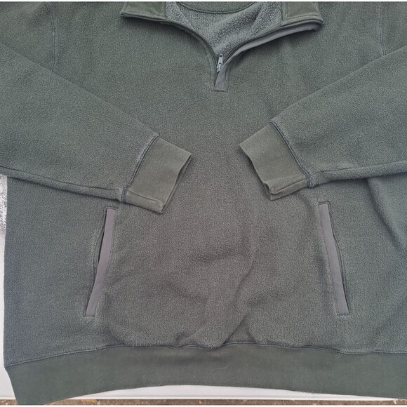 Orvis Quarter Zip Shirt Olive Green - Picture 6 of 11